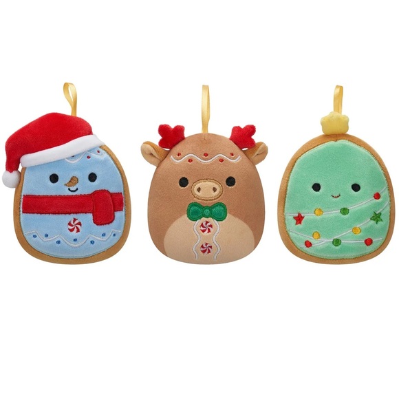 ⚡️New 4” Select Series Squishmallow Christmas Cookie Ornament Set - 3 pk - Picture 3 of 9